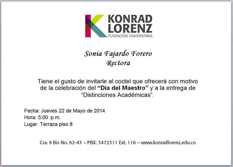 El Día del Maestro en la Konrad Lorenz