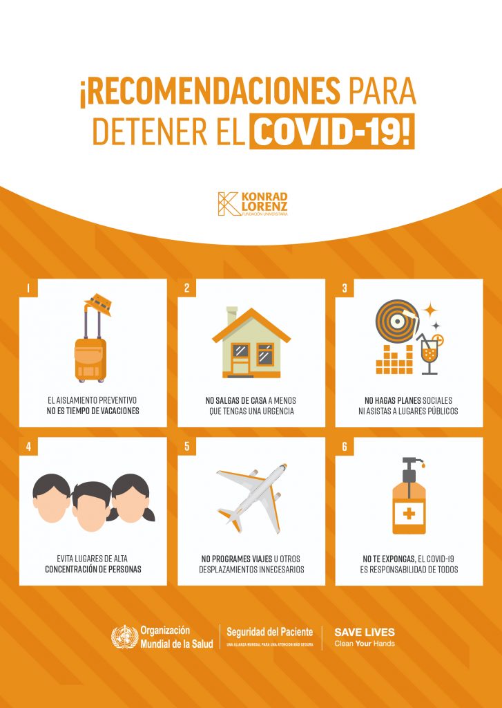 Recomendaciones para Detener el COVID-19