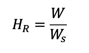 La siguiente imagen se utiliza para transmitir la formula de la humedad relativa